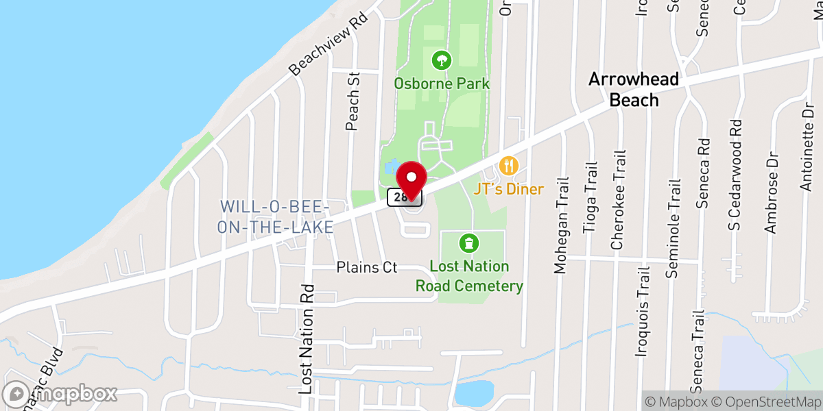 Map showing location of Breakthrough Assembly