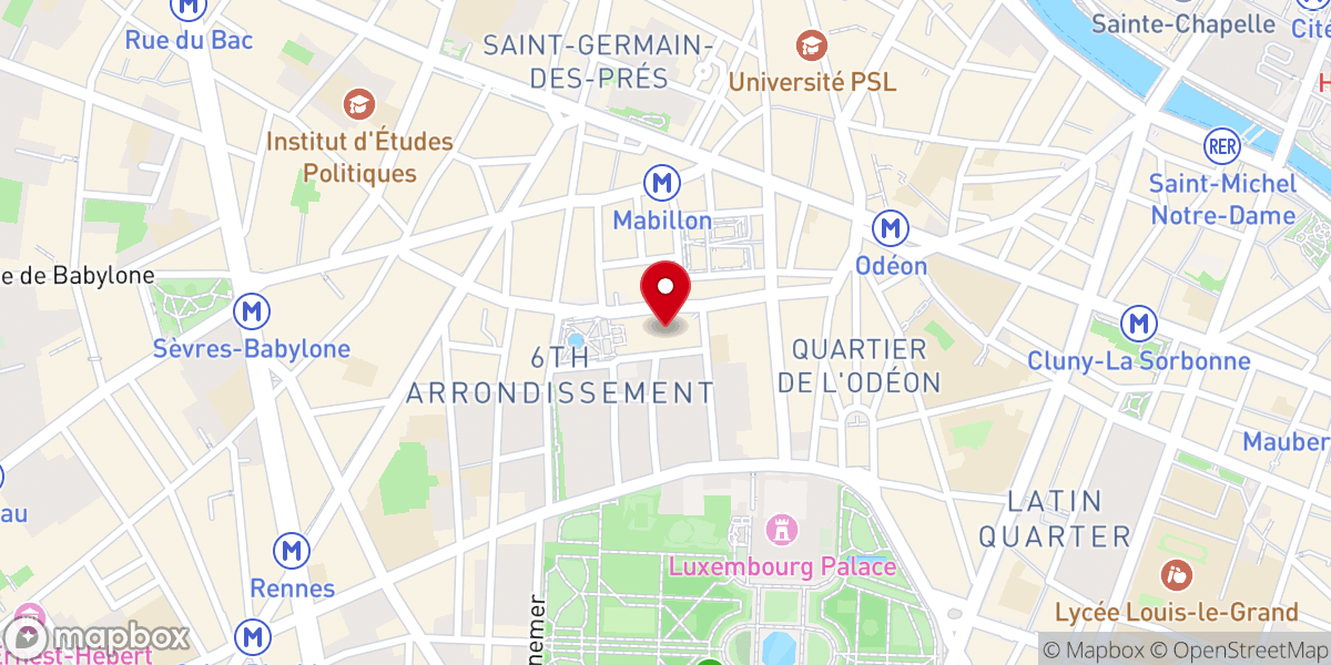 Map showing location of Église Saint-Sulpice