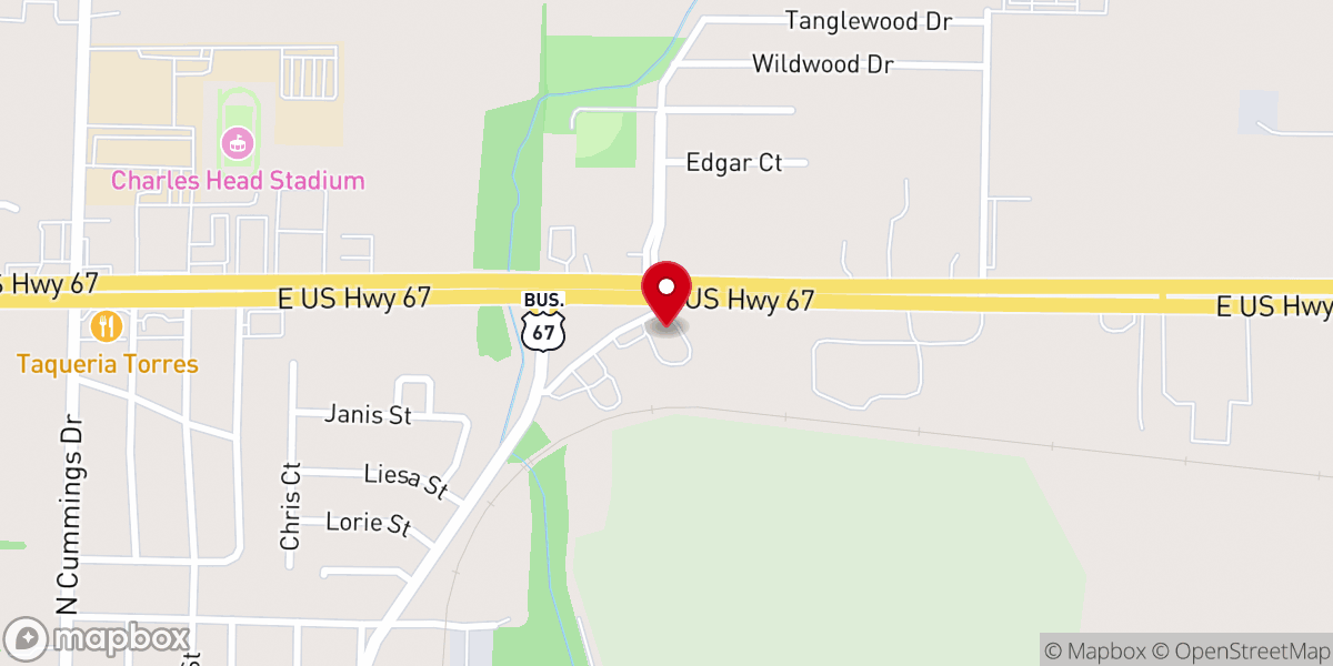 Map showing location of Alvarado Seventh-day Adventist Church