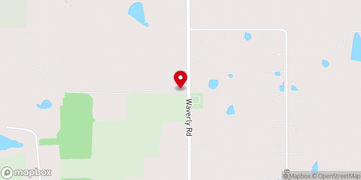 Map showing location of Antioch Community Baptist Church