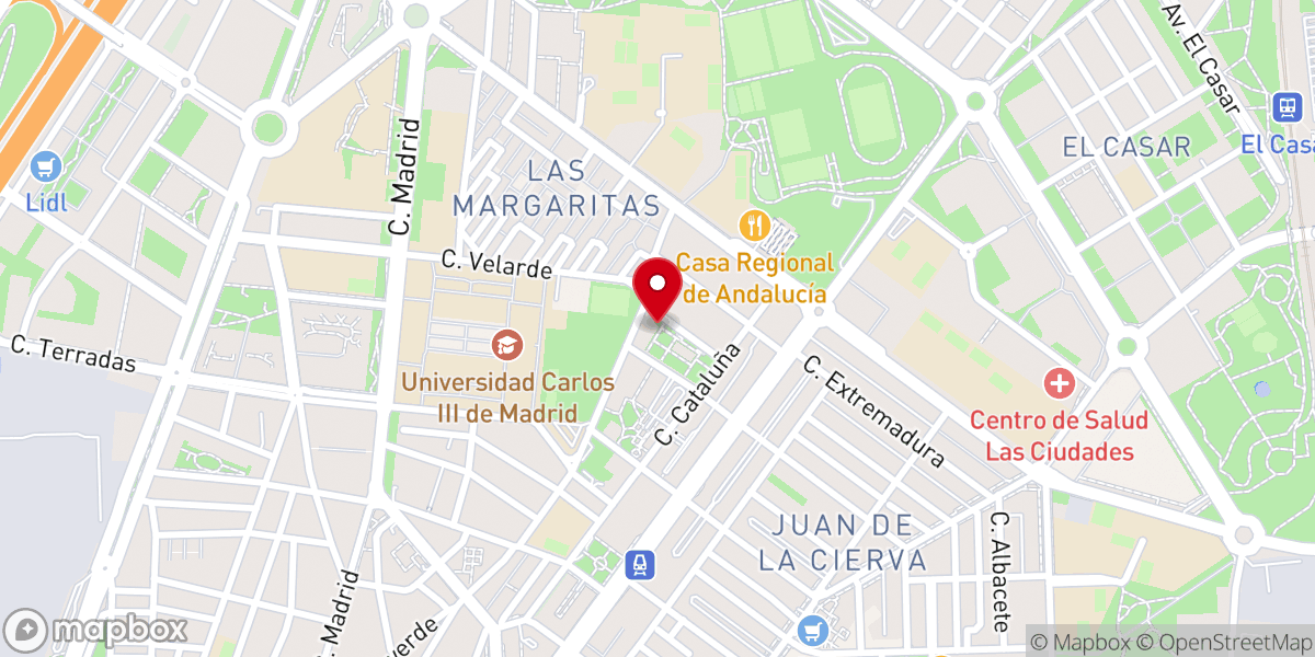 Map showing location of Parroquia de Santa Teresa de Jesús
