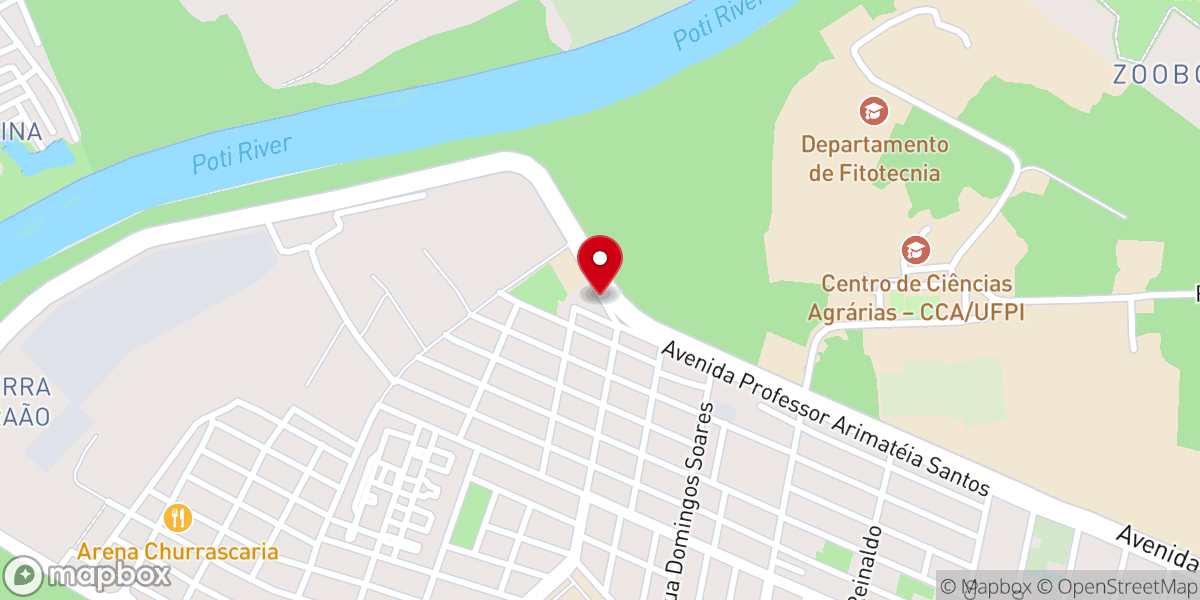 Map showing location of Igreja de Santo Antônio