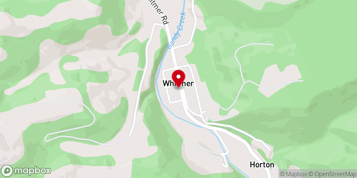 Map showing location of Whitmer Church of God
