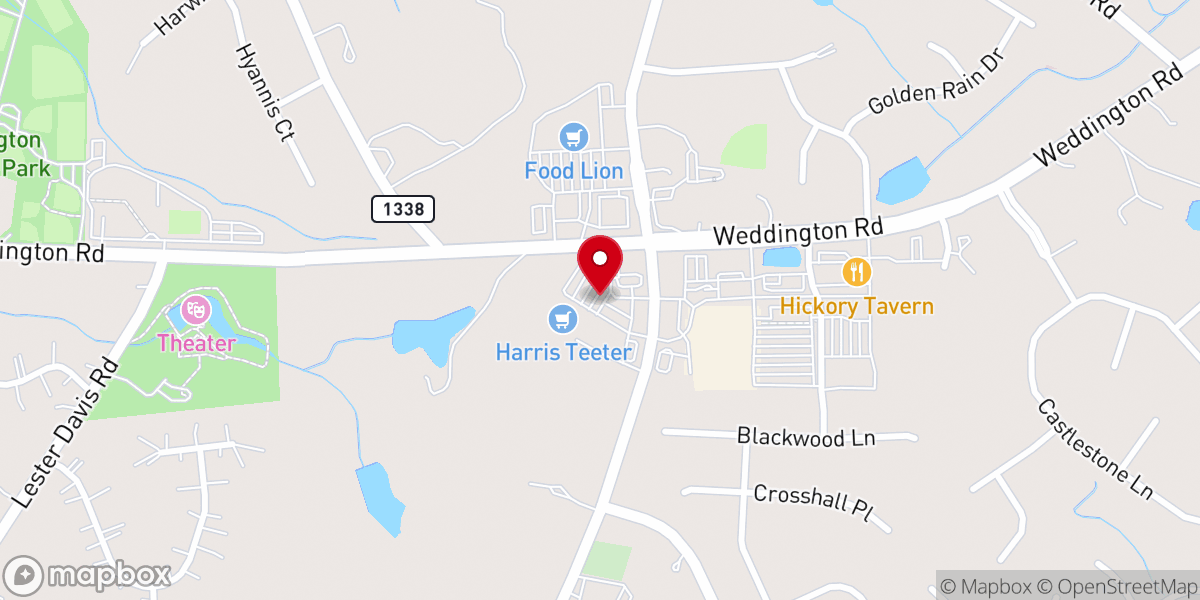 Map showing location of Village Commons