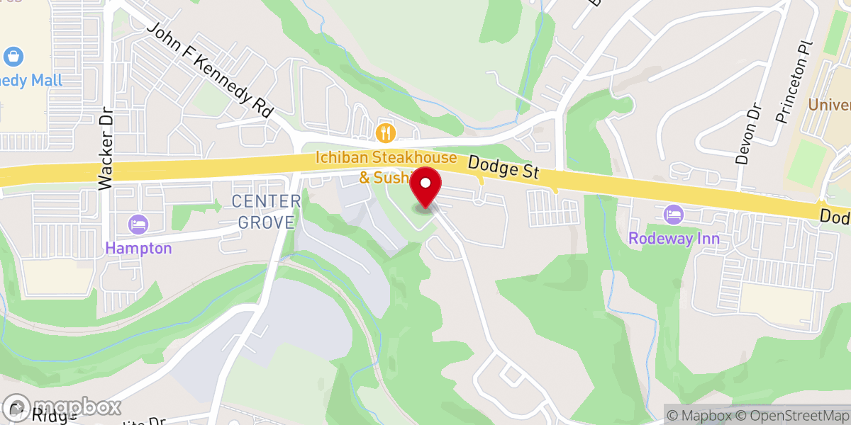 Map showing location of Center Grove Methodist Church
