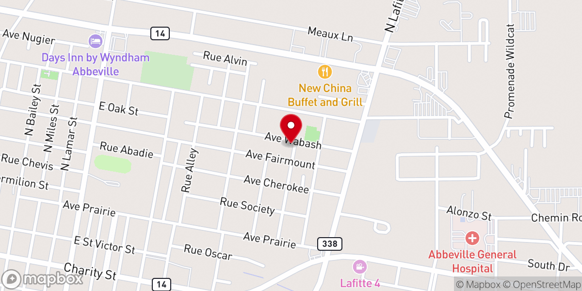 Map showing location of Community Chapel Baptist Msn