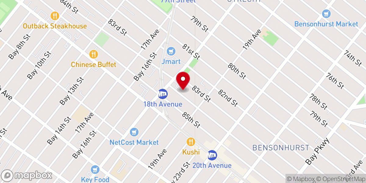 Map showing location of Friends of Historic New Utrecht