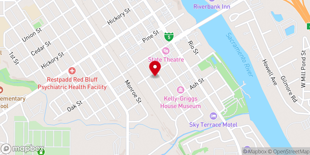 Map showing location of St Paul Lutheran Church