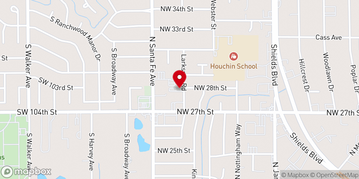Map showing location of Moore Church Of Christ