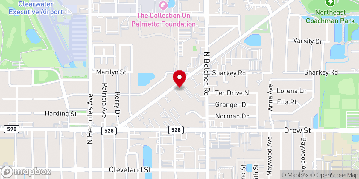 Map showing location of Episcopal Church of the Good Samaritan