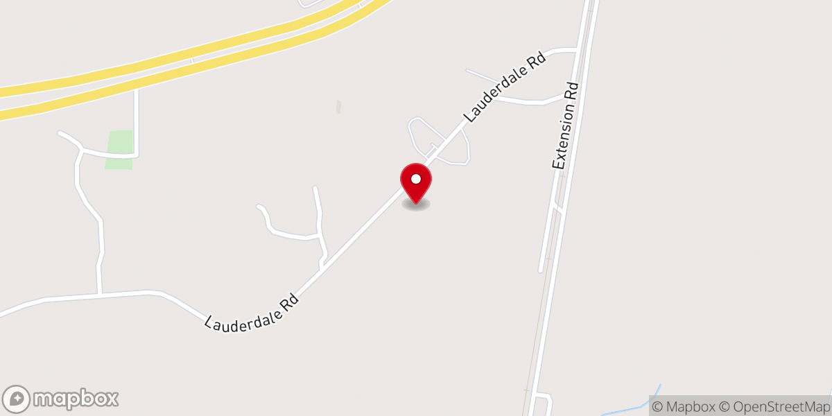 Map showing location of Lauderdale United Methodist Church
