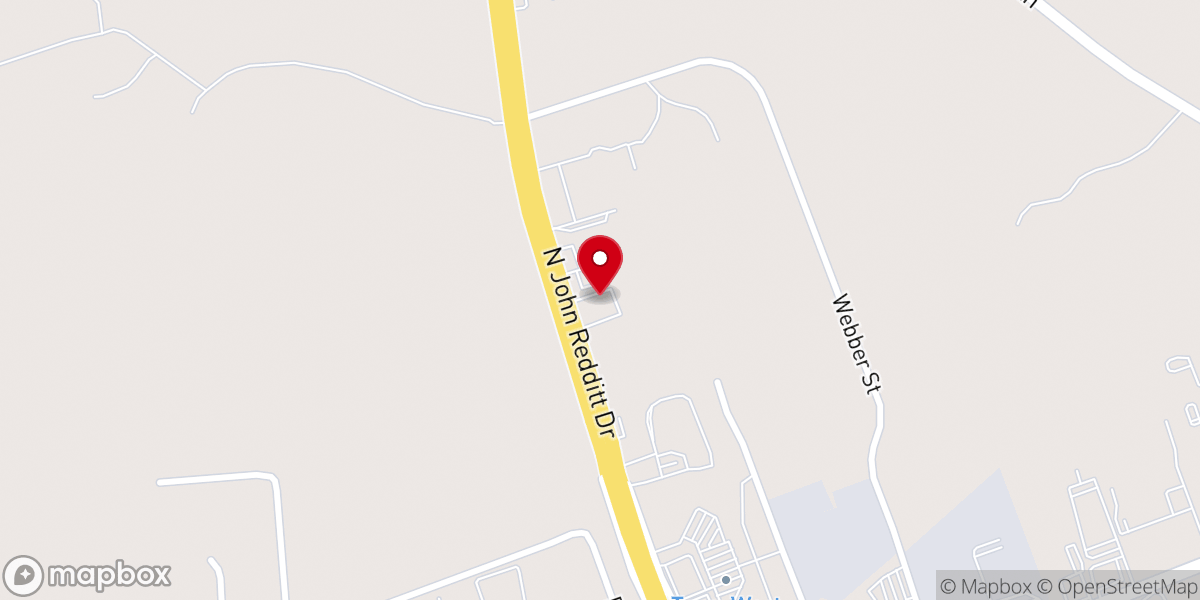 Map showing location of Memorial Baptist Church