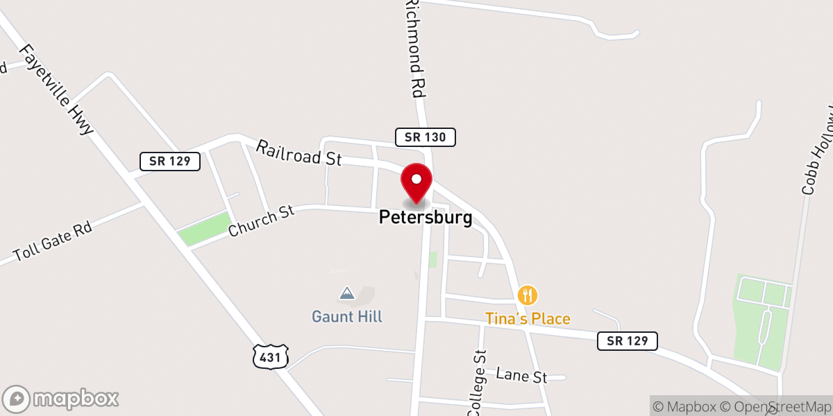 Map showing location of Lillian Art Gallery