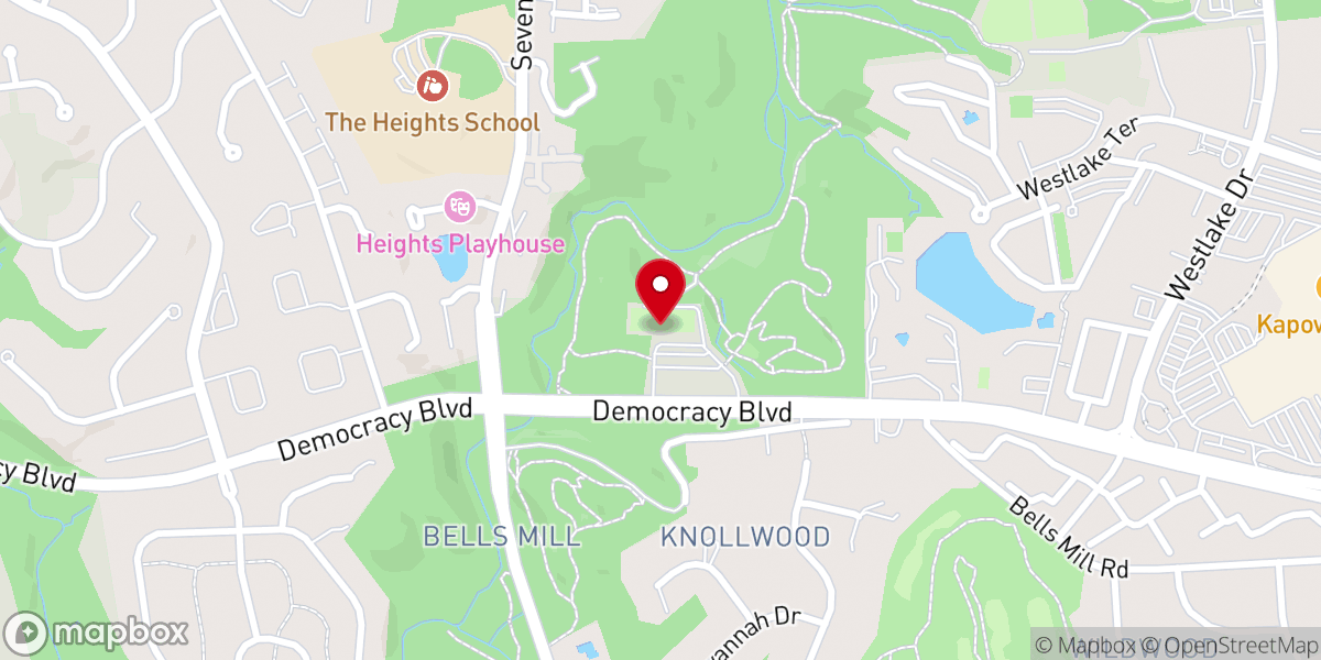 Map showing location of Pauline Betz Addie Tennis Center