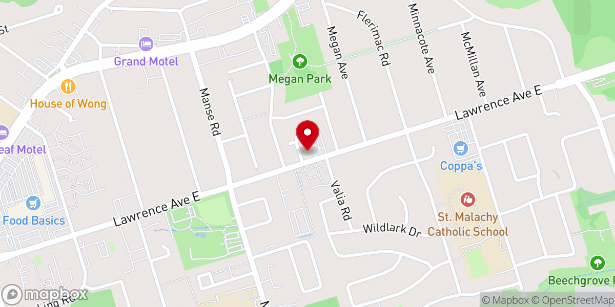 Map showing location of Scarborough Seventh-day Adventist Church