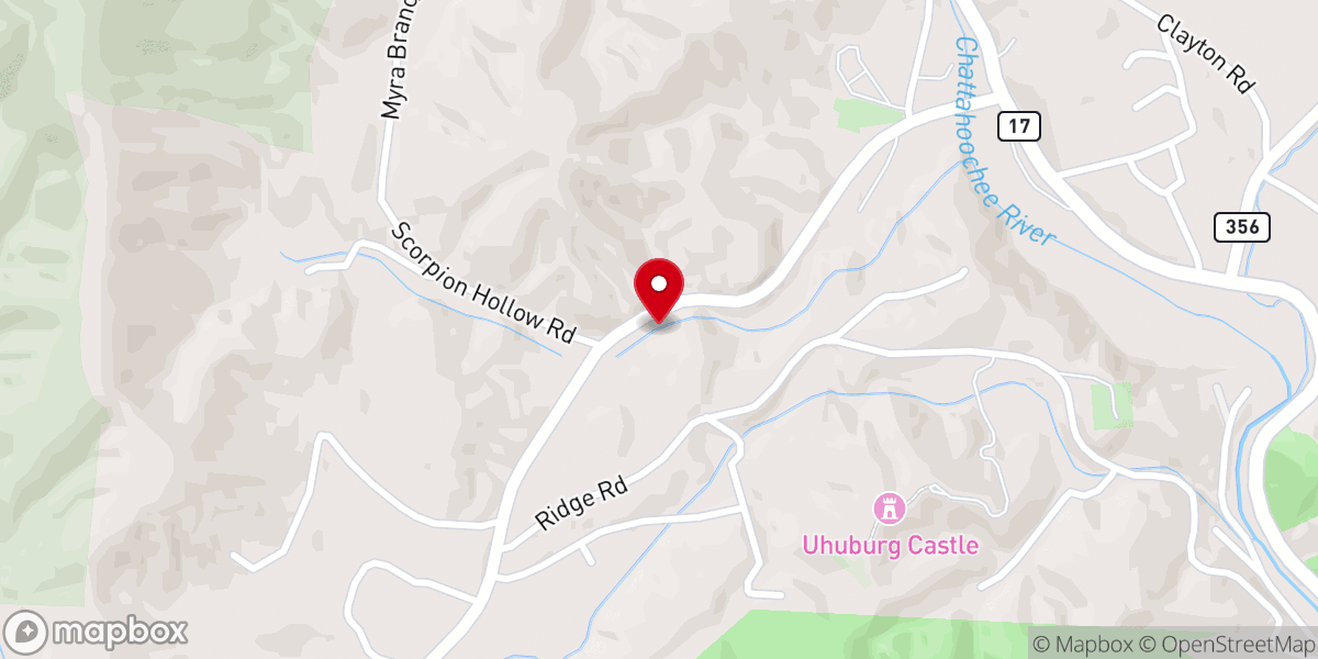 Map showing location of Church Branch