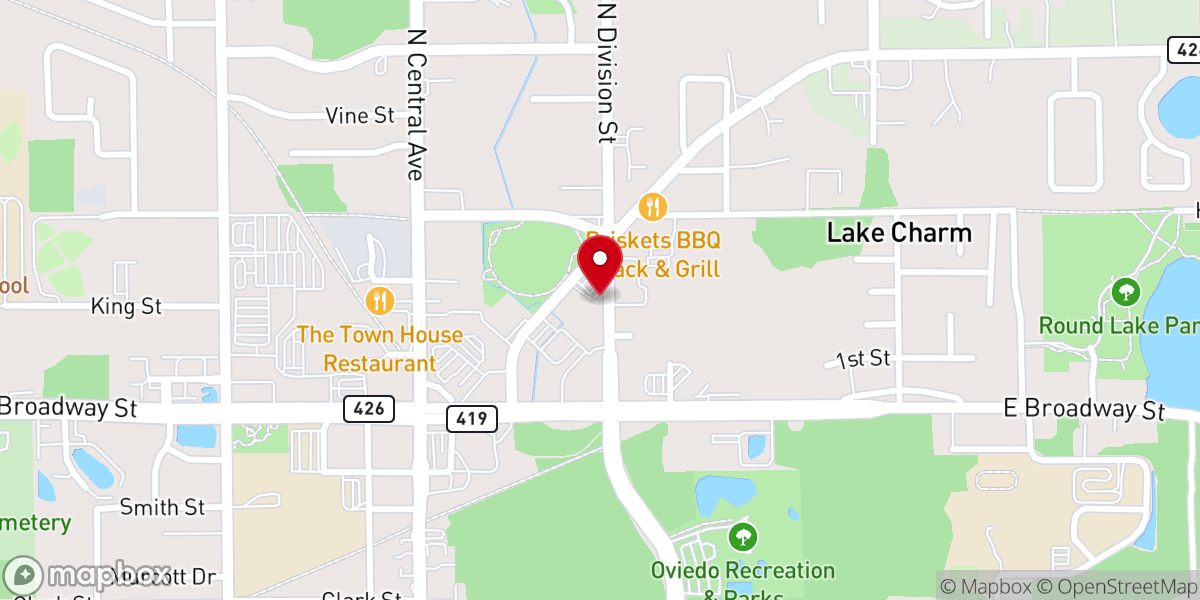 Map showing location of Fountain Head Baptist Church
