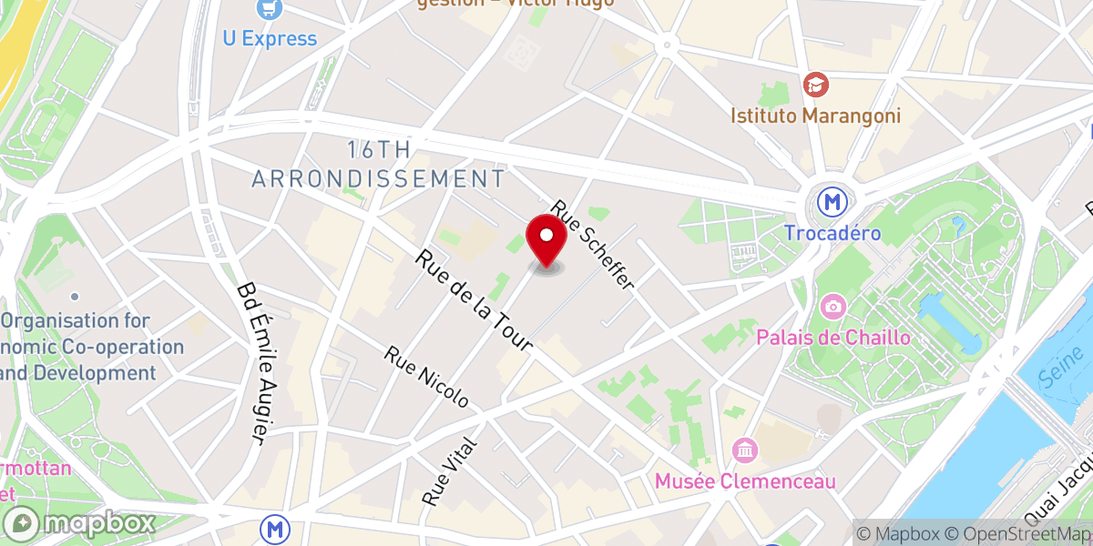 Map showing location of Temple de l'Église protestante unie de l’Annonciation