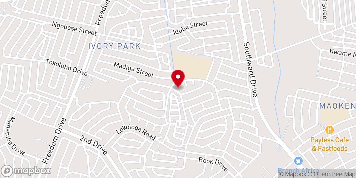 Map showing location of Assemblies Of GOD Fellowship (AGF)