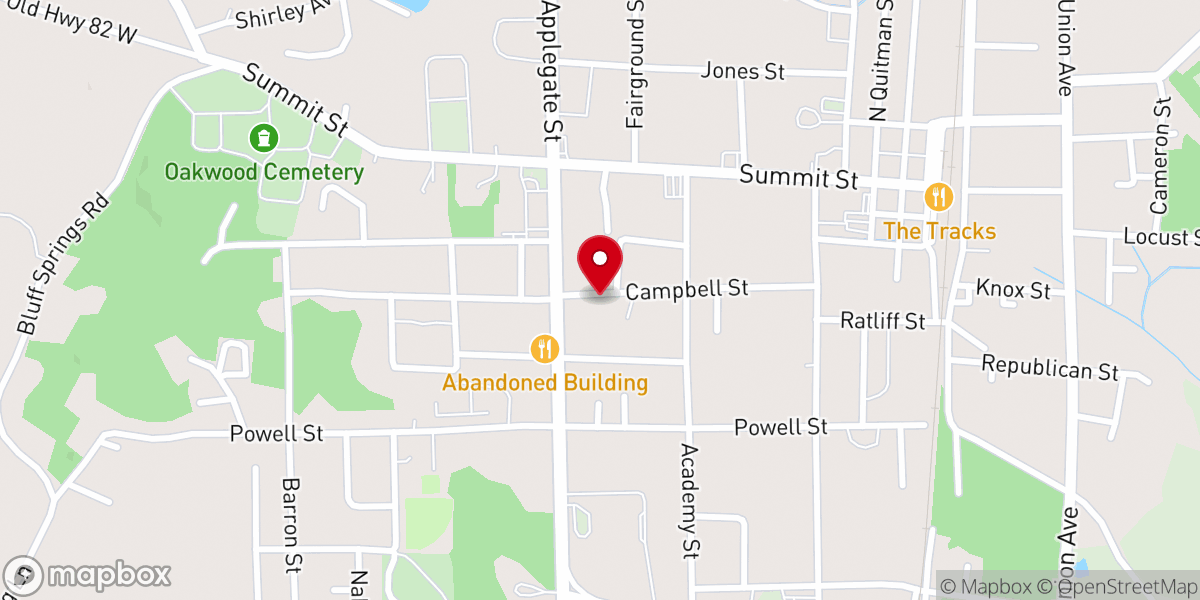 Map showing location of Haven Memorial United Methodist Church