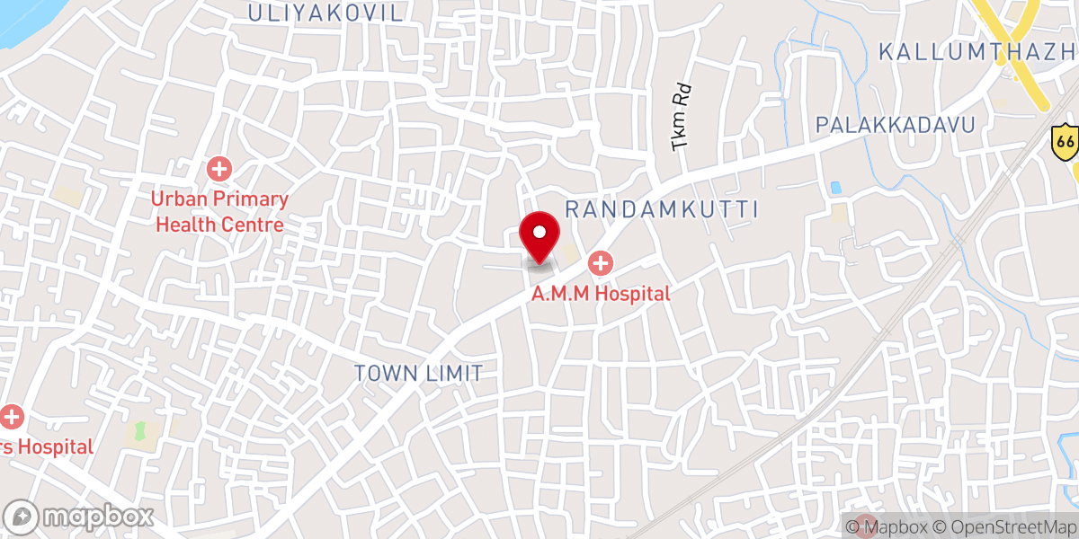 Map showing location of St. Thomas Syro-Malabar Church, Kadappakada
