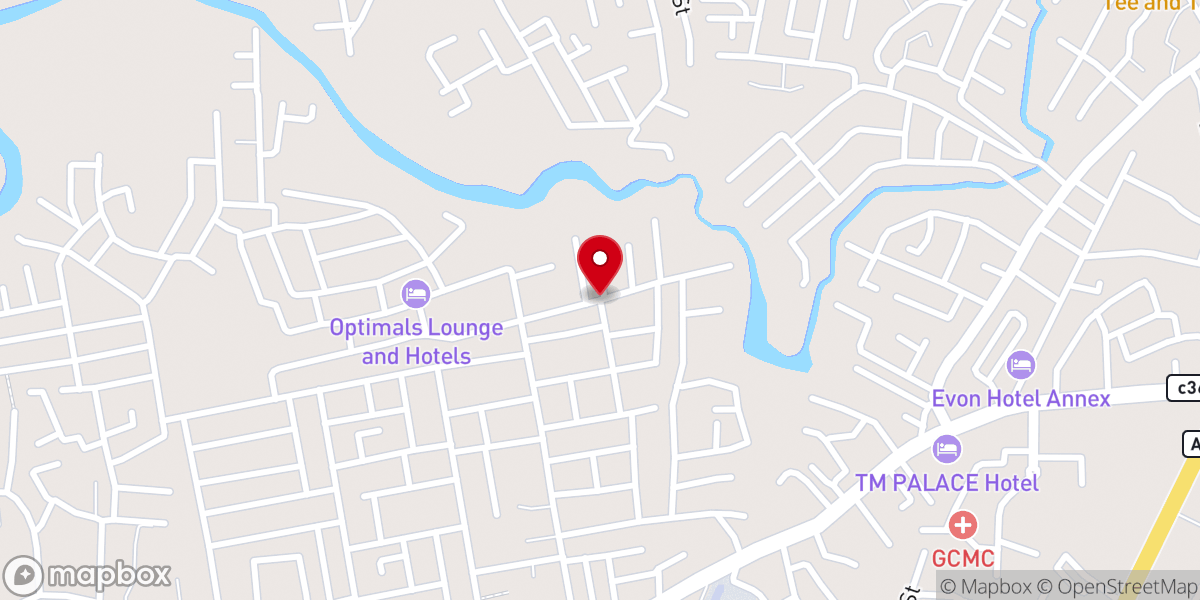 Map showing location of St Marisa Gorreti Catholic Church, Onyeke, beside Warri
