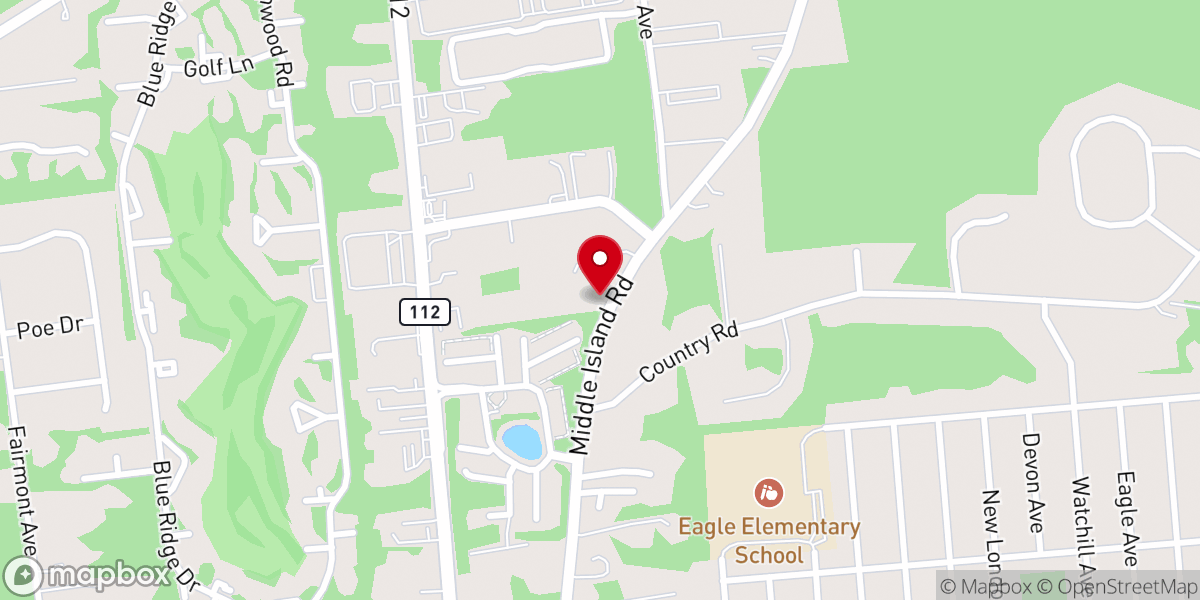 Map showing location of Mt Olive Baptist Church