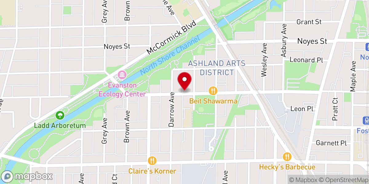 Map showing location of Christ Temple Missionary Baptist Church