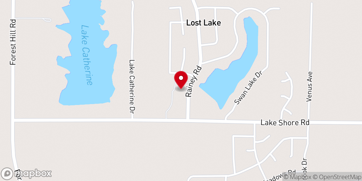Map showing location of New Vineyard Church