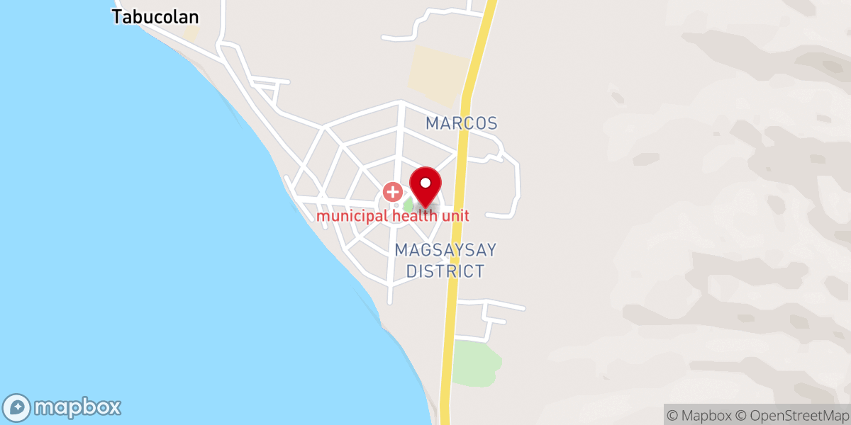 Map showing location of St. Catherine of Alexandria Parish - Santa City