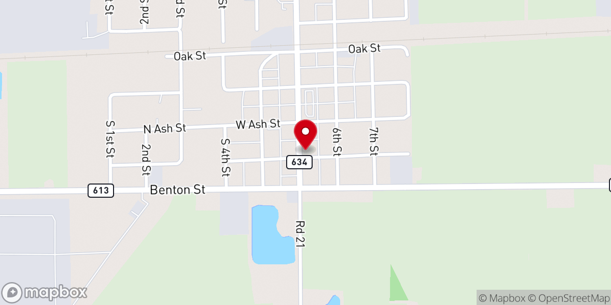 Map showing location of Christ United Methodist Church