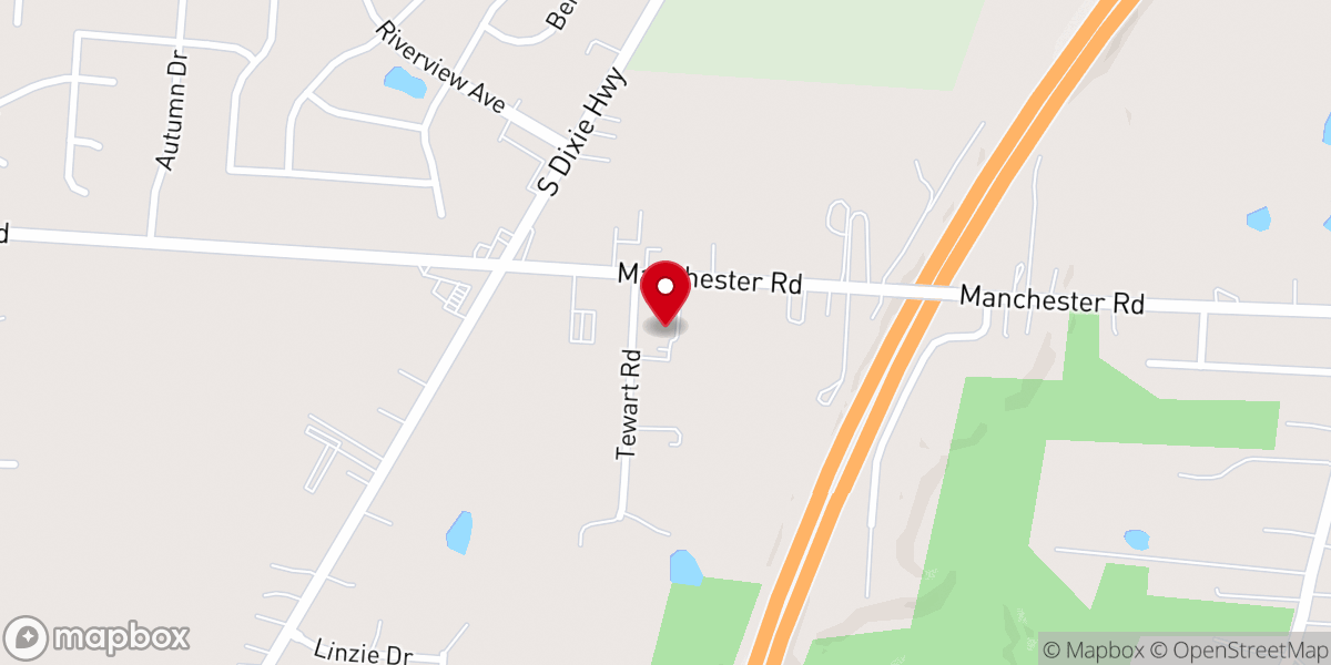 Map showing location of Faith Baptist Church