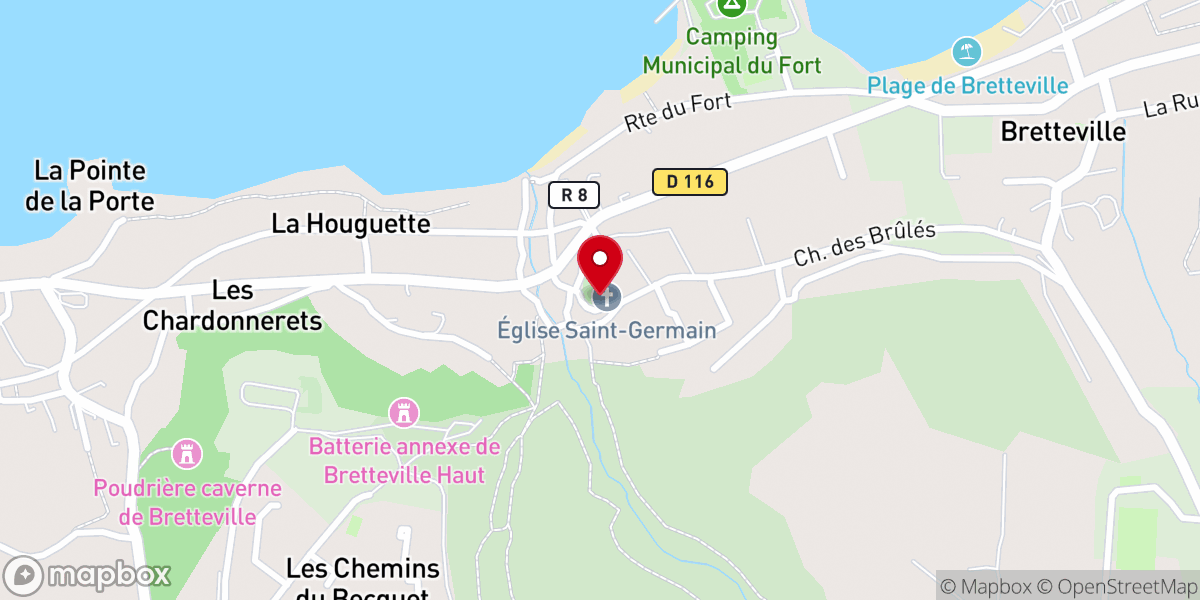 Map showing location of ÉGLISE SAINT GERMAIN PAROISSE SAINT GABRIEL