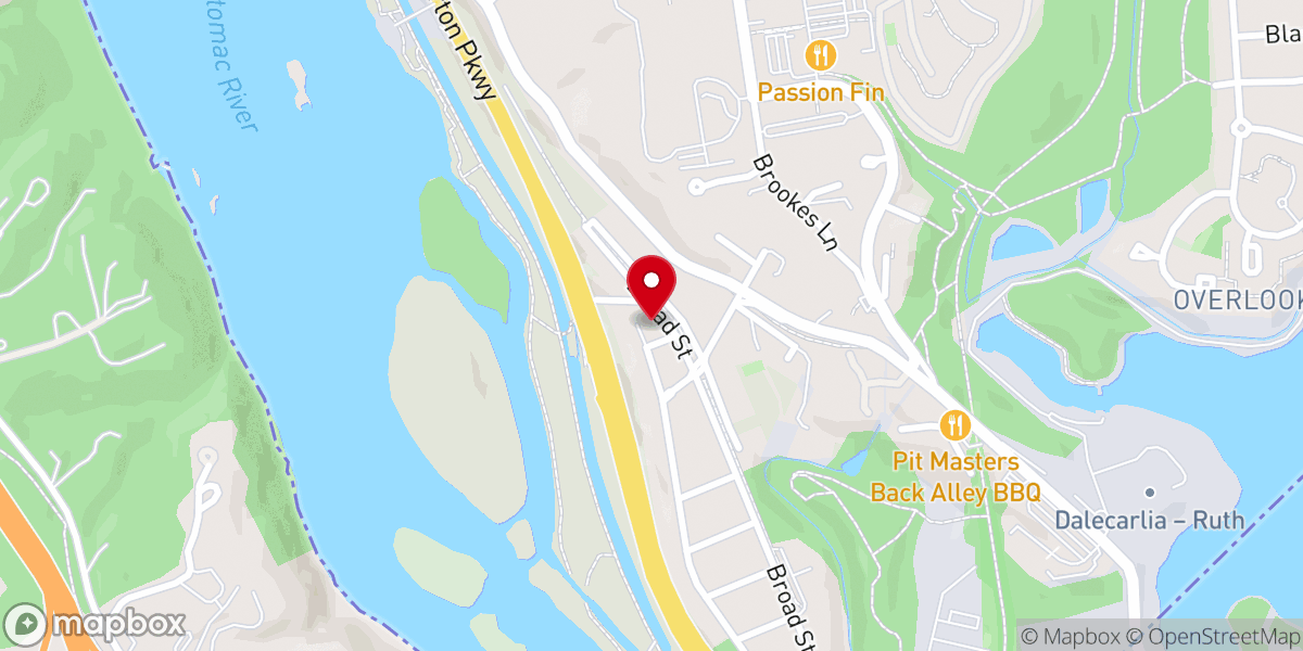 Map showing location of Brookmont Church