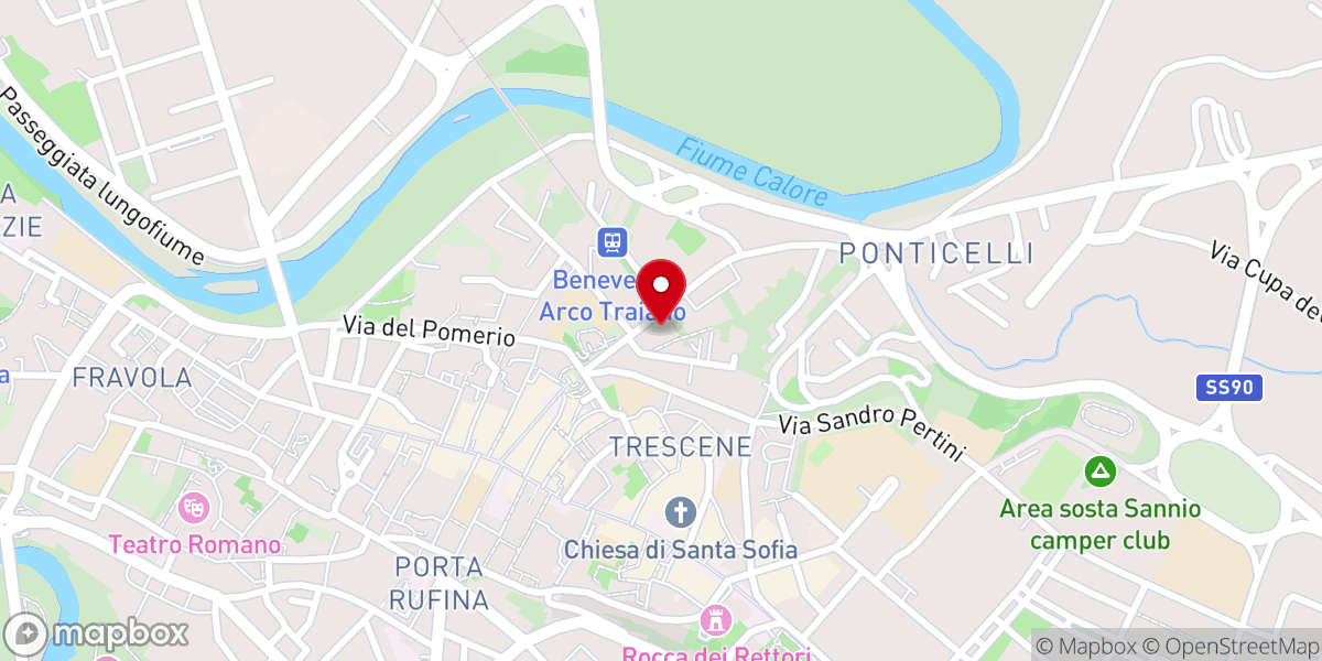 Map showing location of Chiesa di Santa Lucia