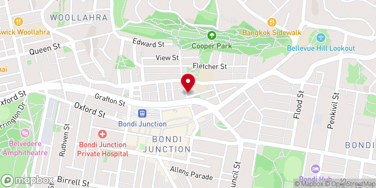 Map showing location of Holy Cross Catholic Church