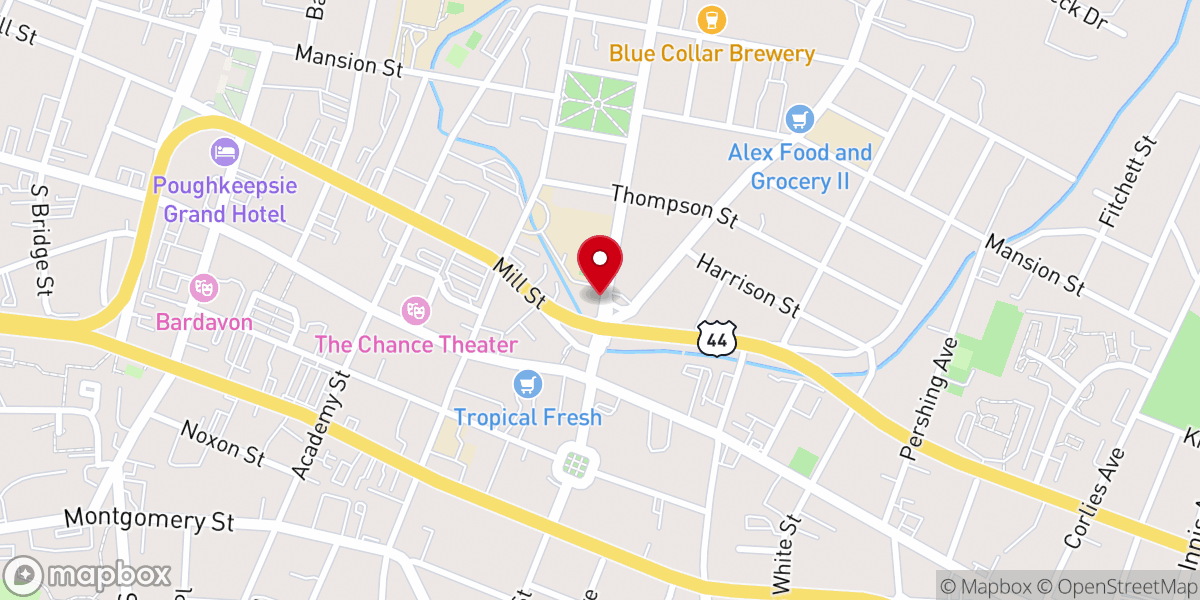 Map showing location of Redeeming Life Worship Center