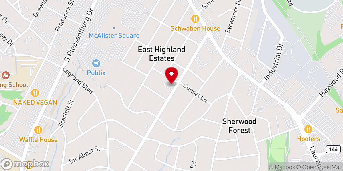 Map showing location of The Sanctuary Church