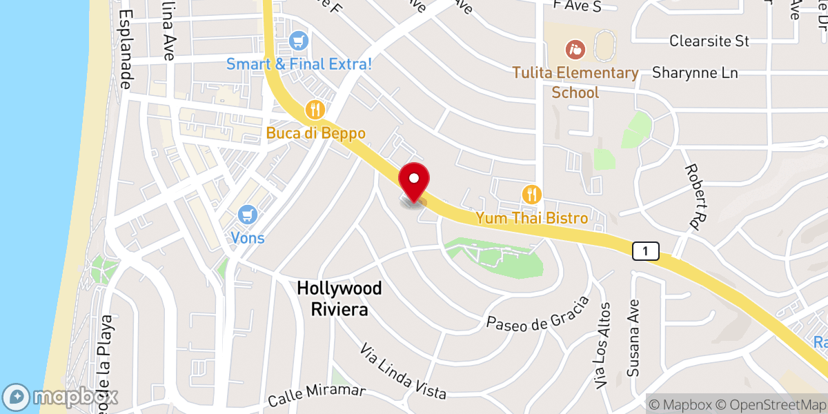 Map showing location of Redondo Beach Church of Christ