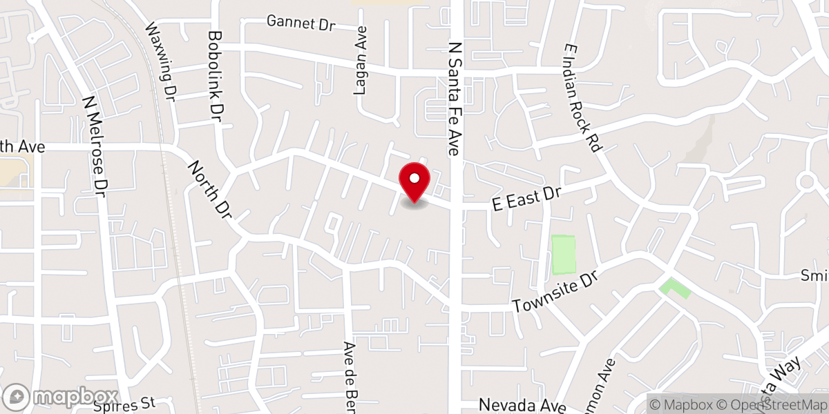 Map showing location of Vista Bible Chapel