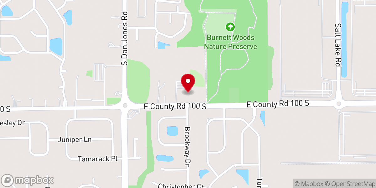 Map showing location of Avon Light and Life Church