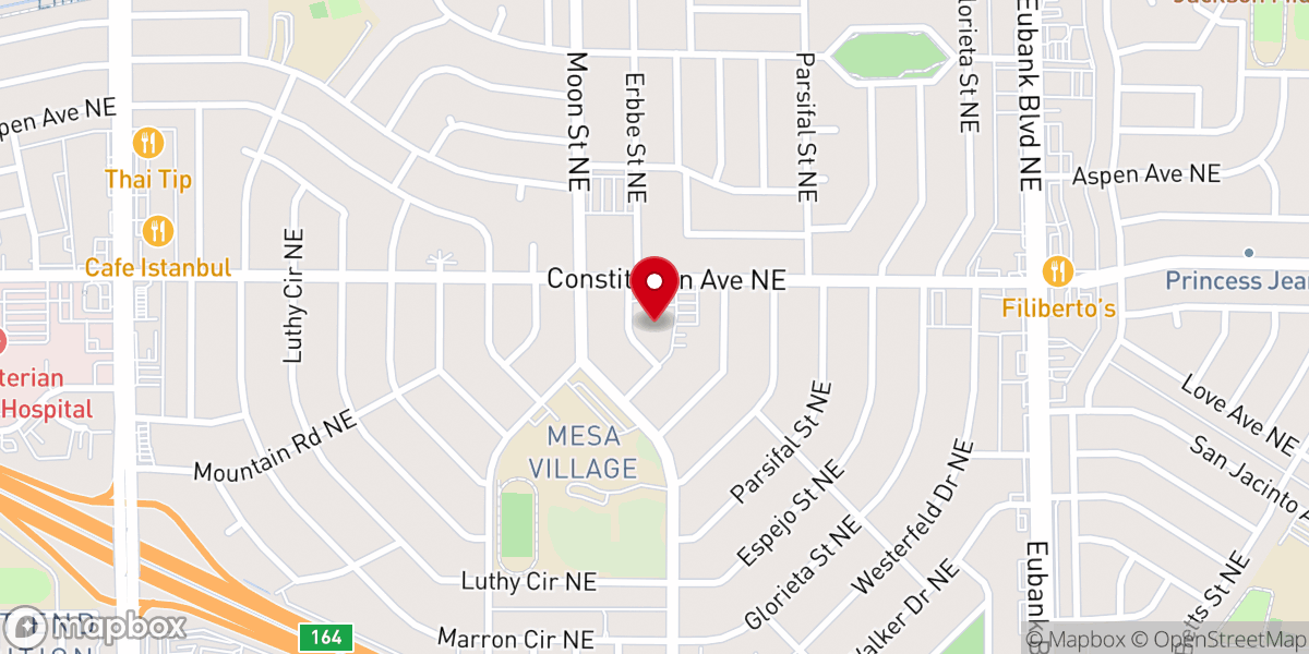 Map showing location of St. Paul's United Methodist Church