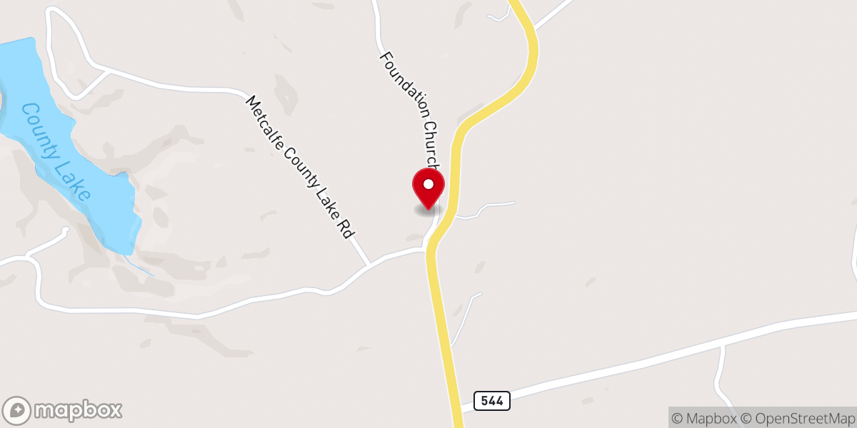Map showing location of Foundation United Methodist Church