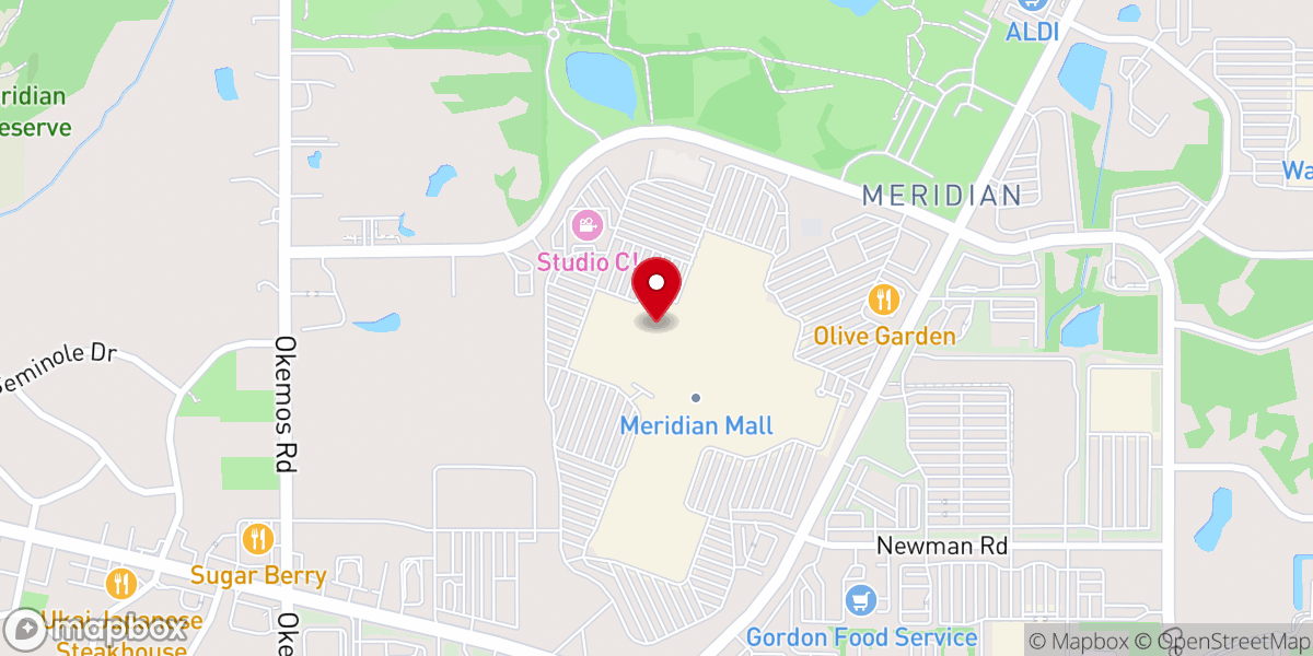 Map showing location of Launch Family Entertainment Lansing