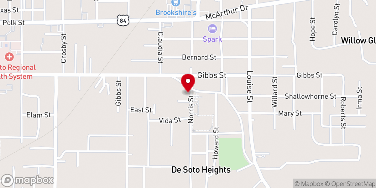 Map showing location of White Persley