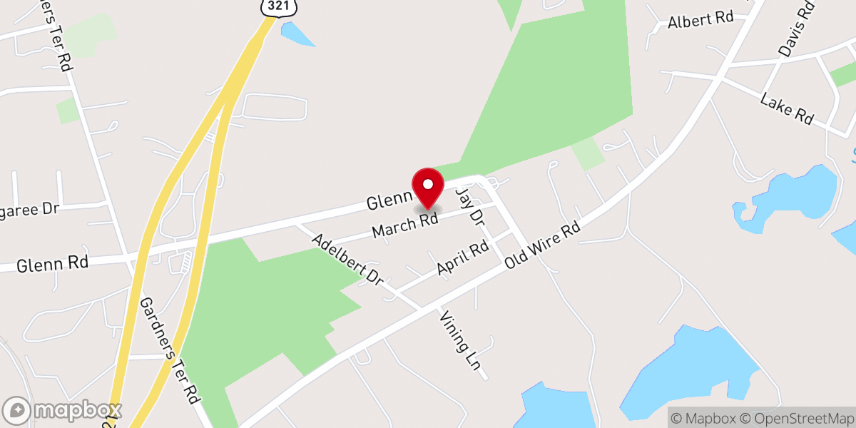 Map showing location of Iglesia palabra de vida