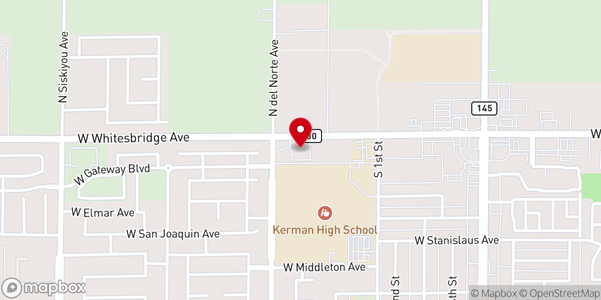 Map showing location of La Vina Covenant Church