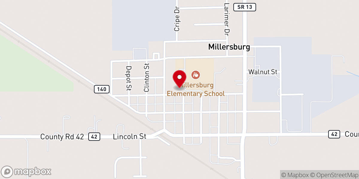 Map showing location of St Peter's Lutheran Church