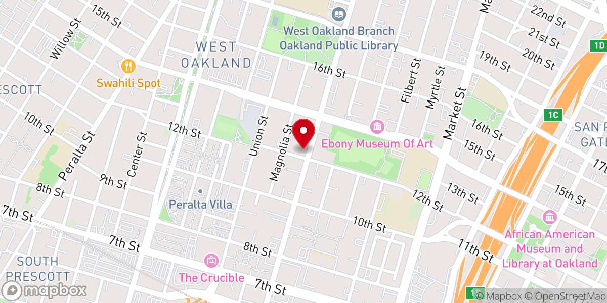 Map showing location of Taylor Memorial United Methodist Church