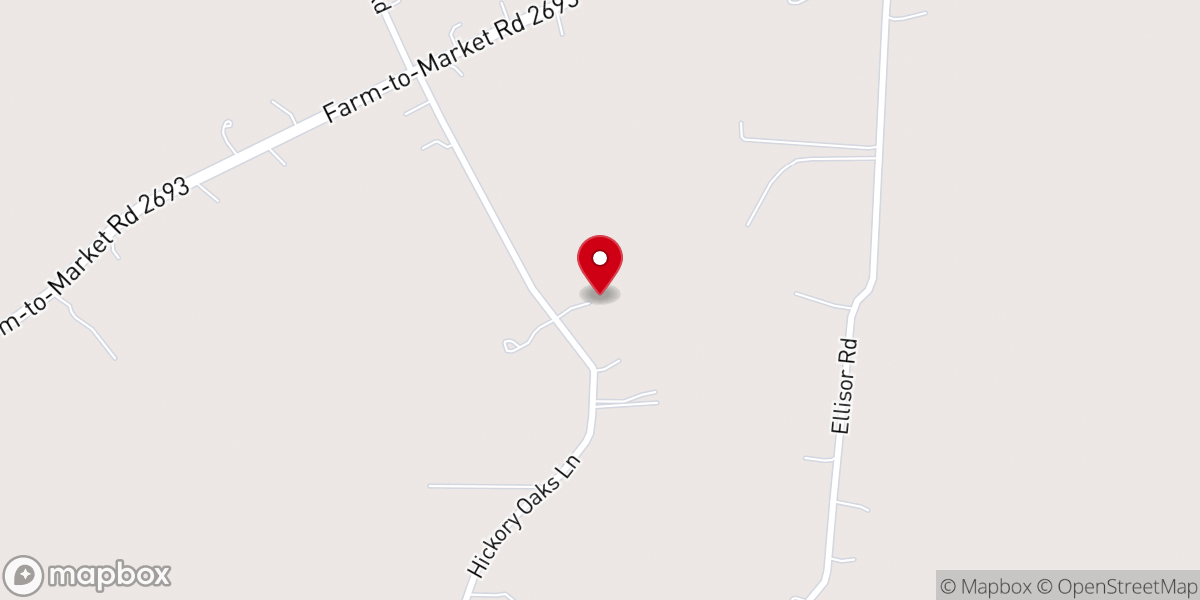 Map showing location of New Waverly Texas